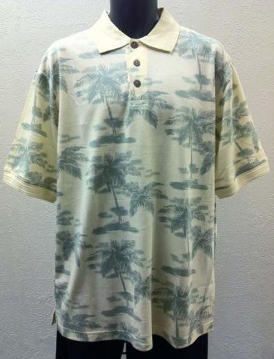 South Bay - Men's Palm Tree Hawaiian Polo Style - CWP7