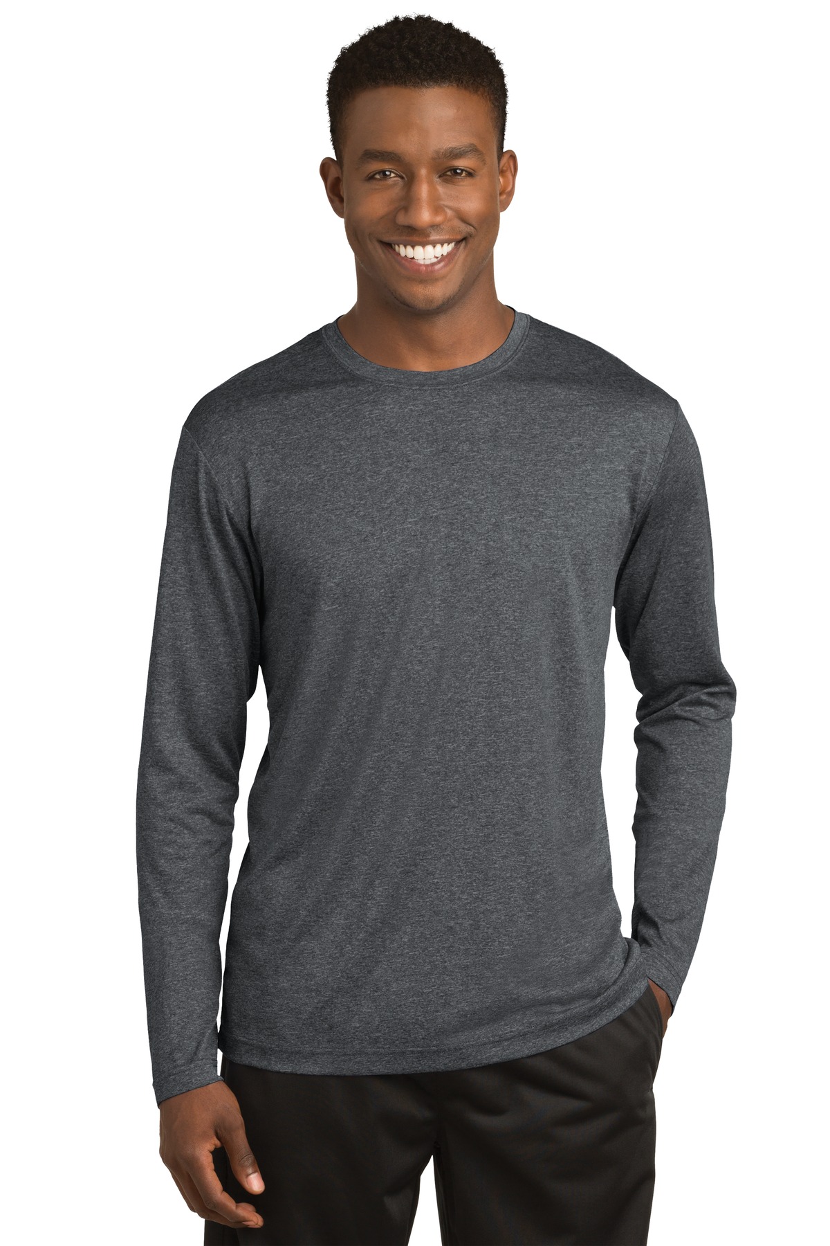 Sport-Tek  Long Sleeve Heather Contender Tee. ST360LS.